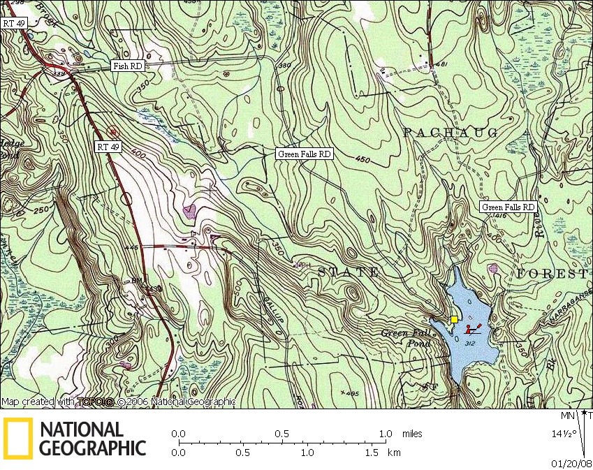 Connecticut, Map, Lakes, Ponds, Canoe, Canoeing, Kayak, Kayaking, Paddling, Lake, Pond, Flat water, Green Fall