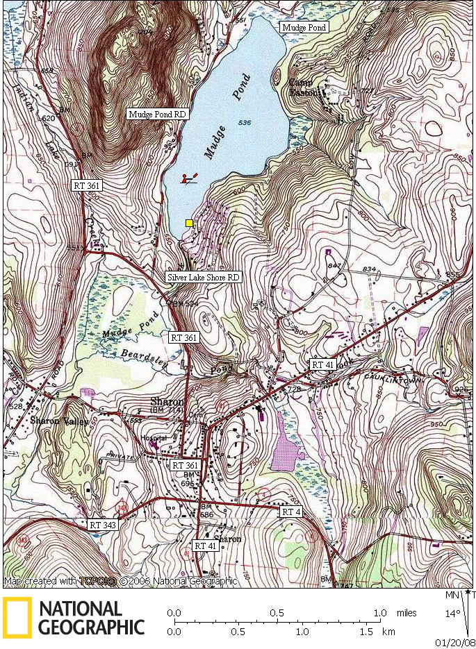 Connecticut, Map, Lakes, Ponds, Canoe, Canoeing, Kayak, Kayaking, Paddling, Lake, Pond, Flat water, Mudge